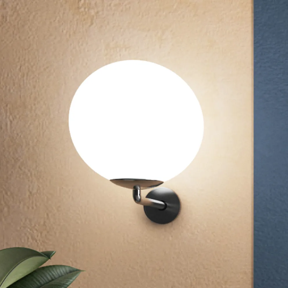 Modernes Design mundgeblasene Wandleuchte aus venezianischem Glas - Moon