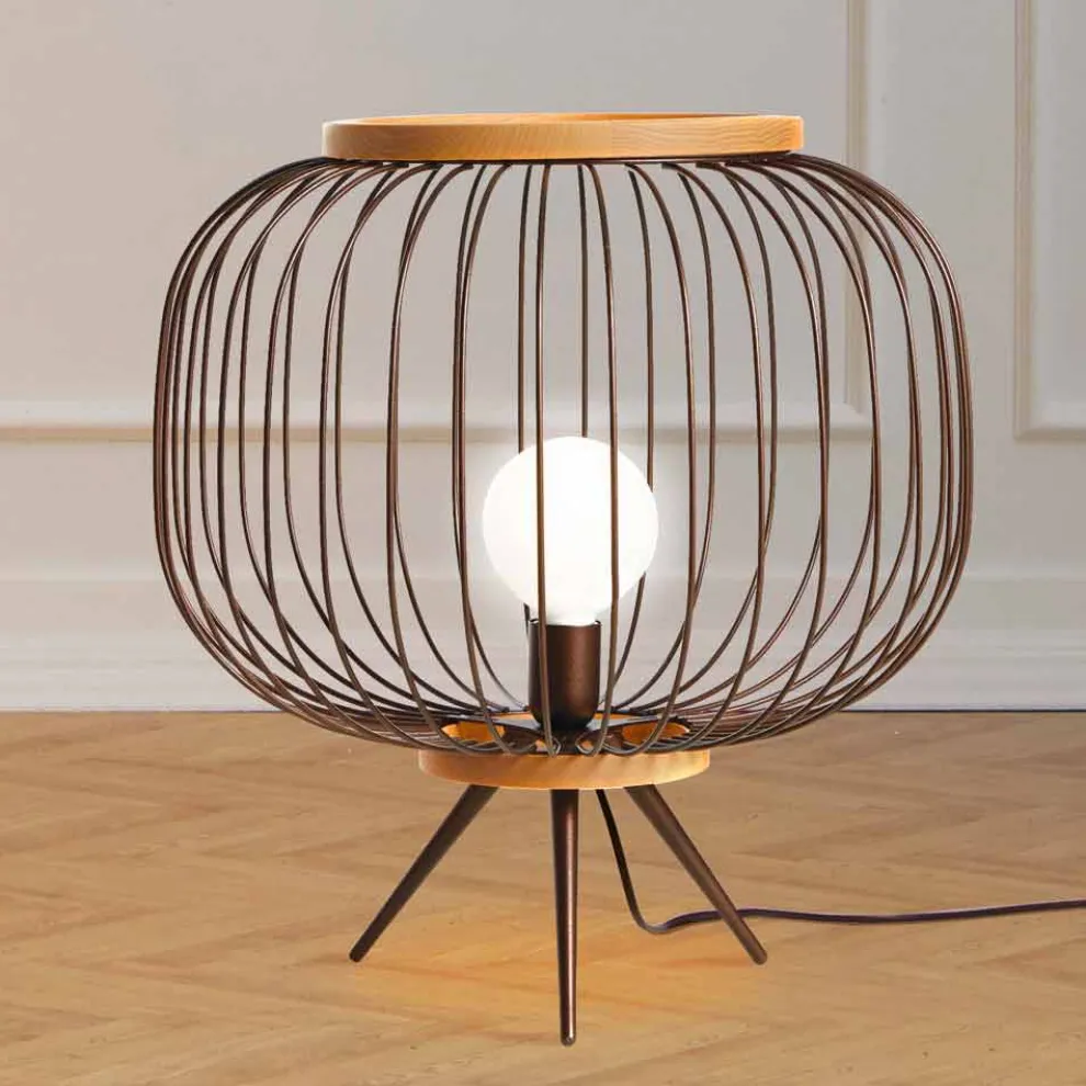 Modernes Design Stehlampe aus Stahl 48xH 52 cm Leira