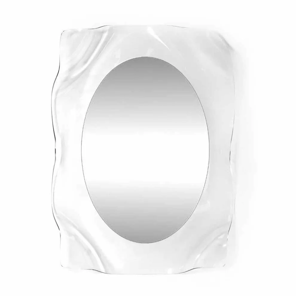 Modernes Design transparenter Wandspiegel Diva, made in Italy