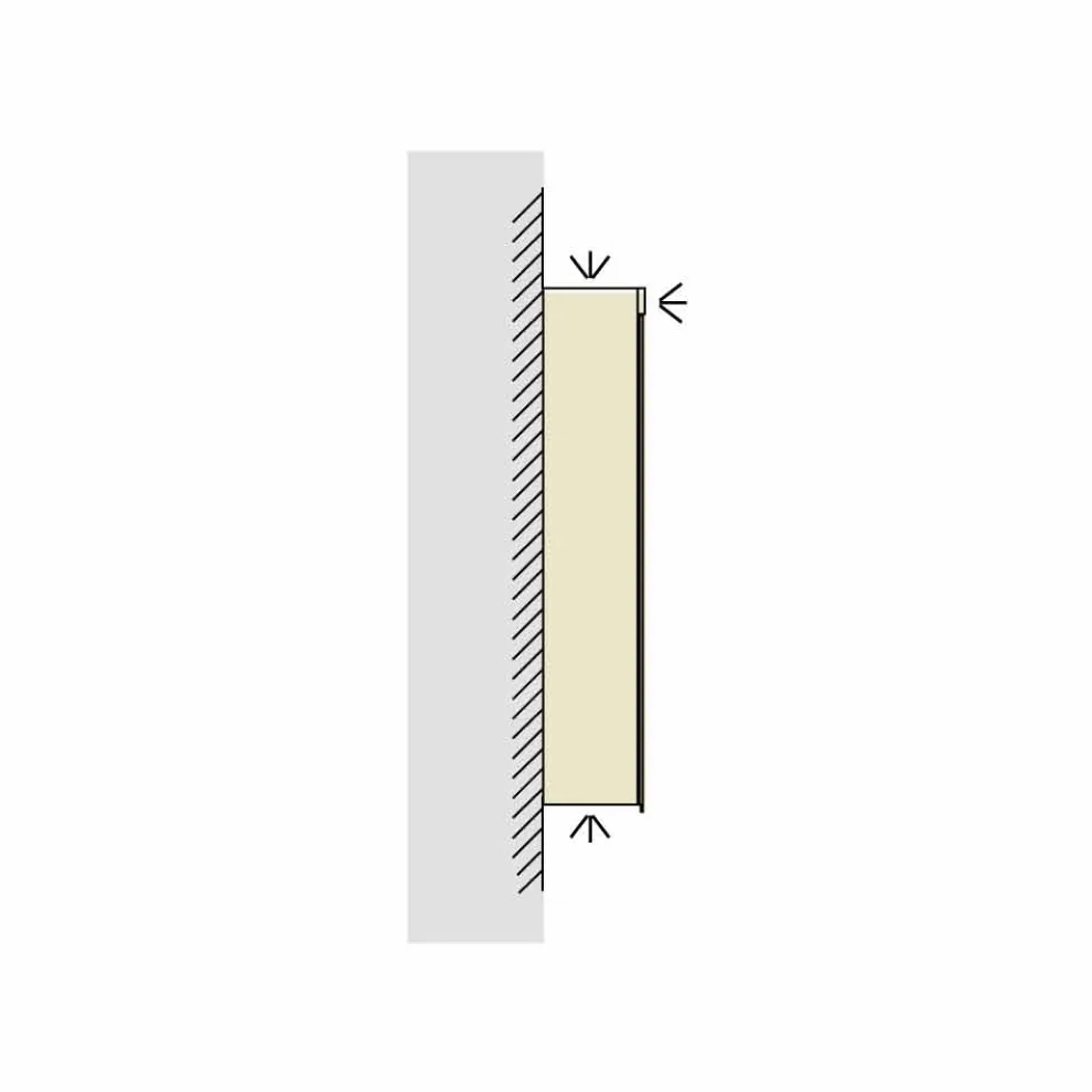 Modernes Design 2-türiger Spiegel, LED-Beleuchtung, Carol