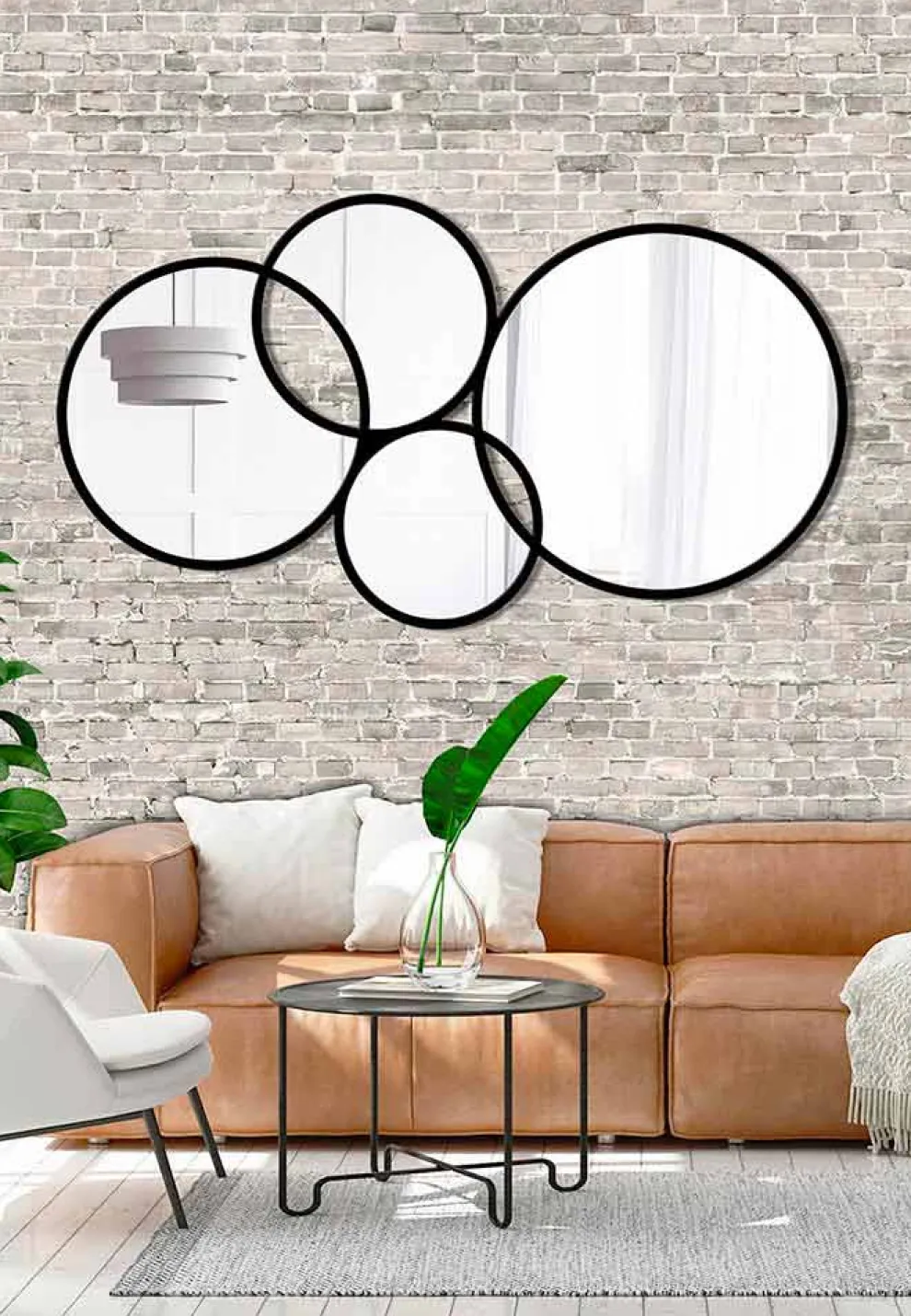 Modernes Design Wandspiegel geformte farbige Rahmen - Synthese