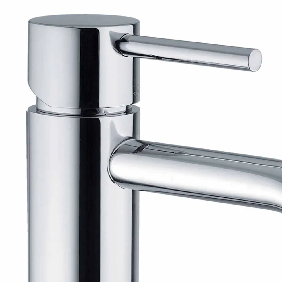 Modernes Design Waschbeckenmischer aus verchromtem Messing Made in Itlay - Liro