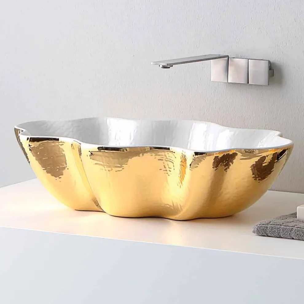 Modernes Design-Keramik-Waschbecken aus italienischem Cubo