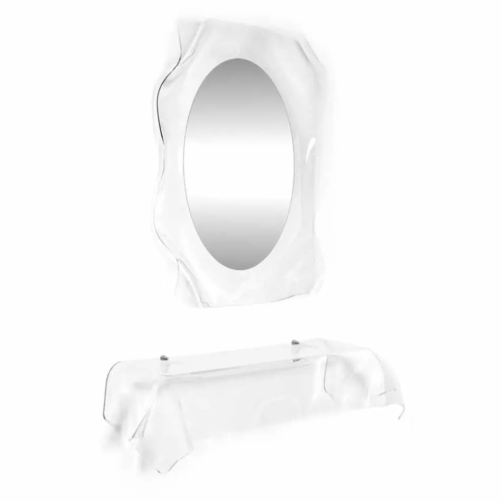 Modernes Design-Konsole aus transparentem Plexiglas drapiert Wunsch