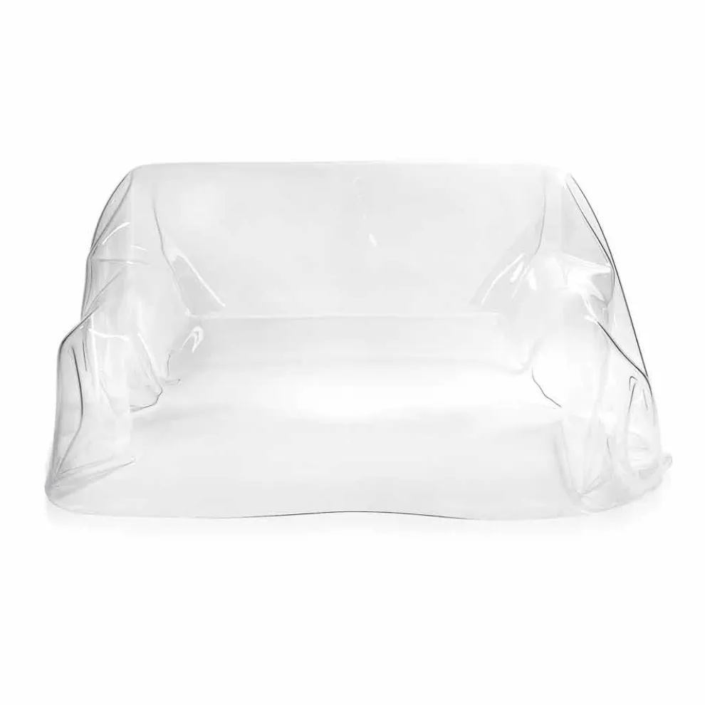 Modernes Design-Sofa aus transparentem Plexiglas von Jolly, hergestellt in Italien