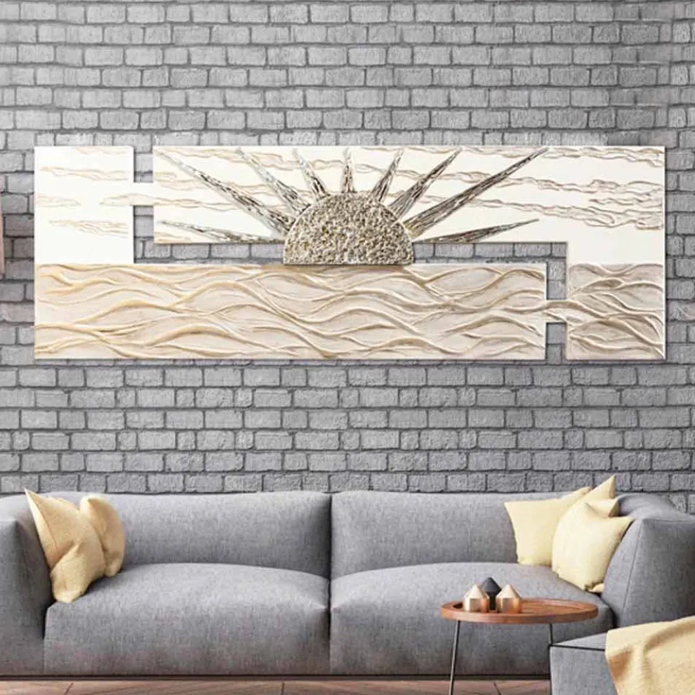 Modernes Gemälde handgefertigt Made in Italy Dan