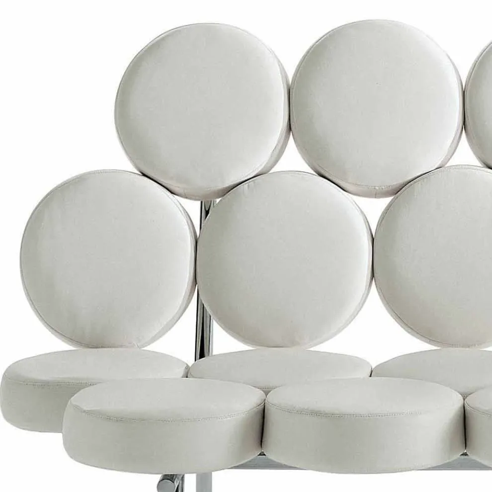 Modernes Ledersofa mit Luxus Made in Italy Stahlkonstruktion - Arthur