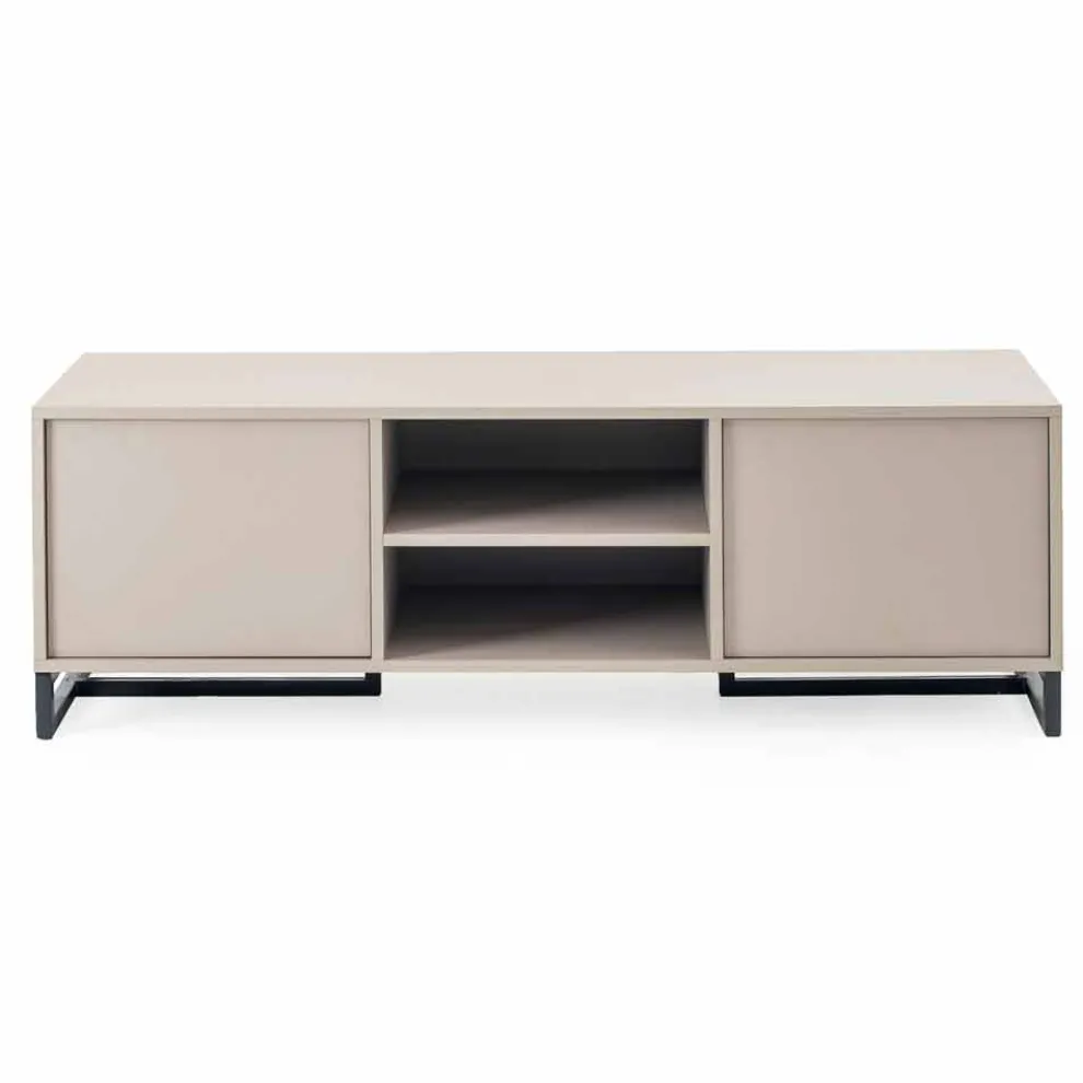 Modernes, niedriges Sideboard aus MDF und Metall Made in Italy - Rohan