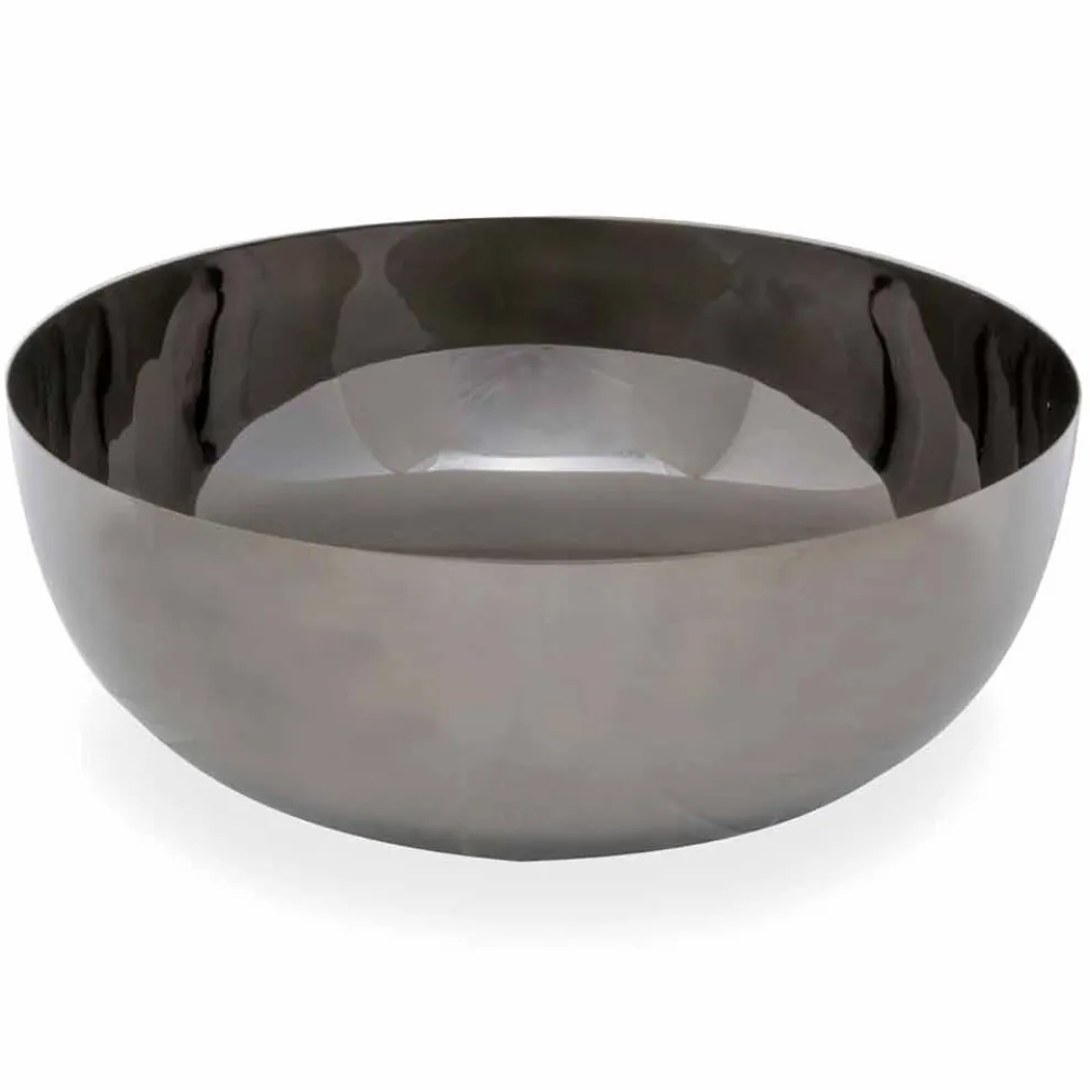 Modernes rundes Aufsatzwaschbecken aus Nickelmetall Loano