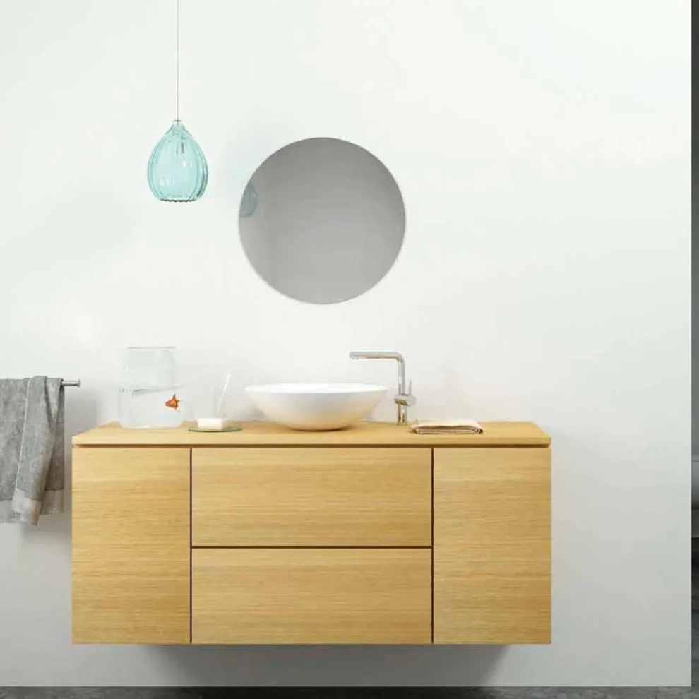 Modernes rundes Aufsatzwaschbecken made in Italy,Donnas