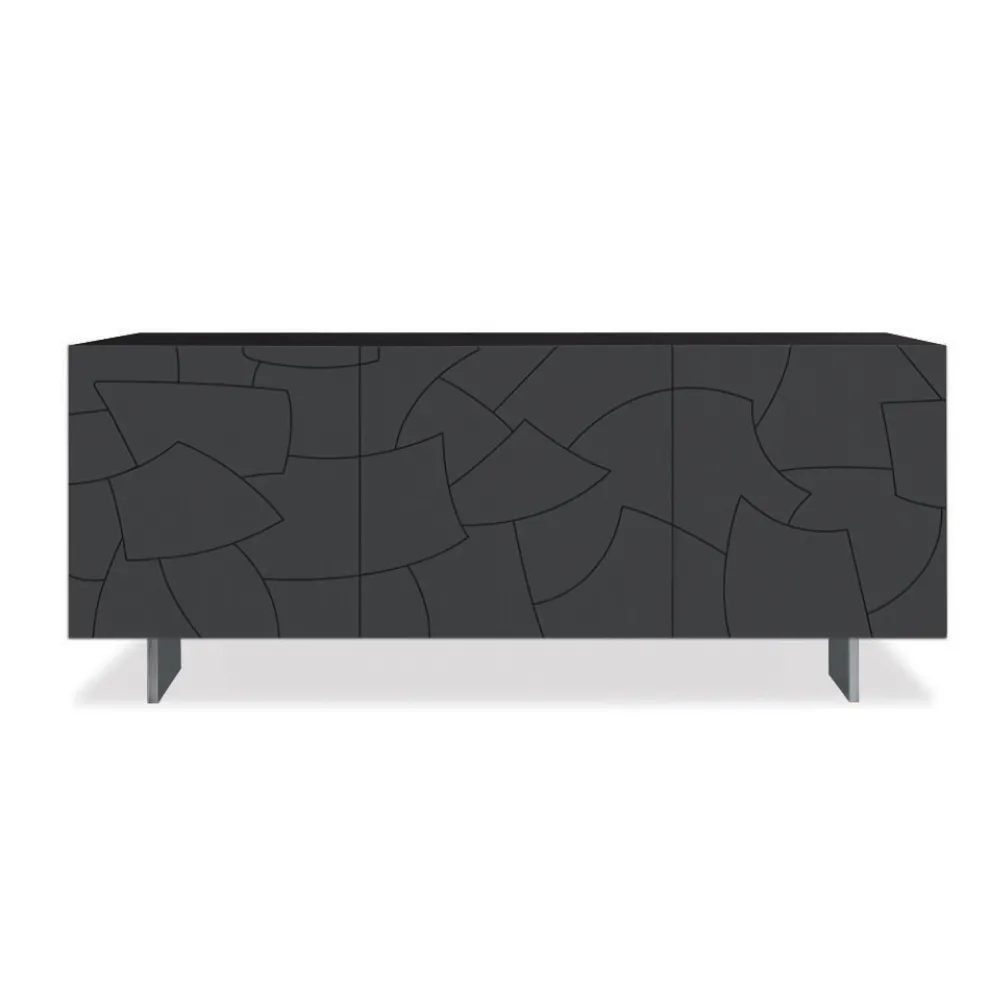 Modernes Sideboard aus furniertem Eschenholz, hergestellt in Italien – Galassia