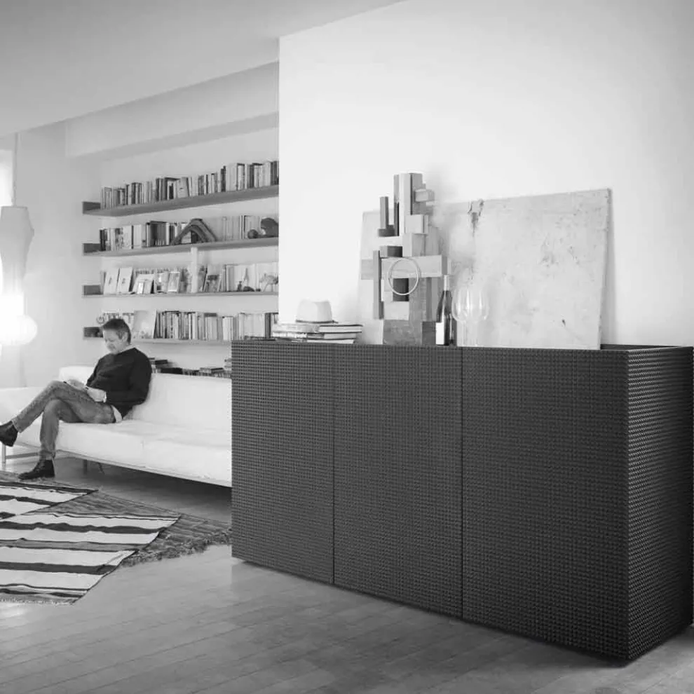 Modernes Sideboard aus MDF 2 türig und Schubladensystem Flora Modell
