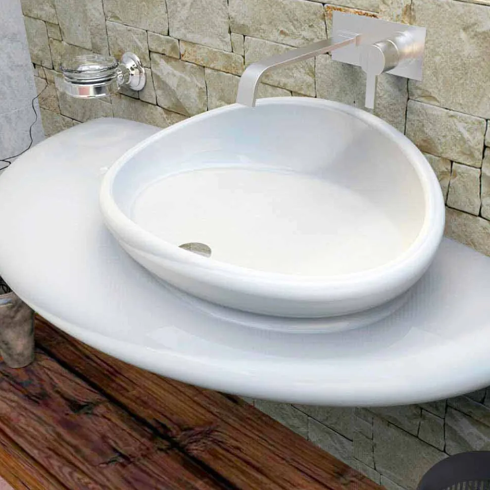 Modernes Waschbecken Stone Made in Italy