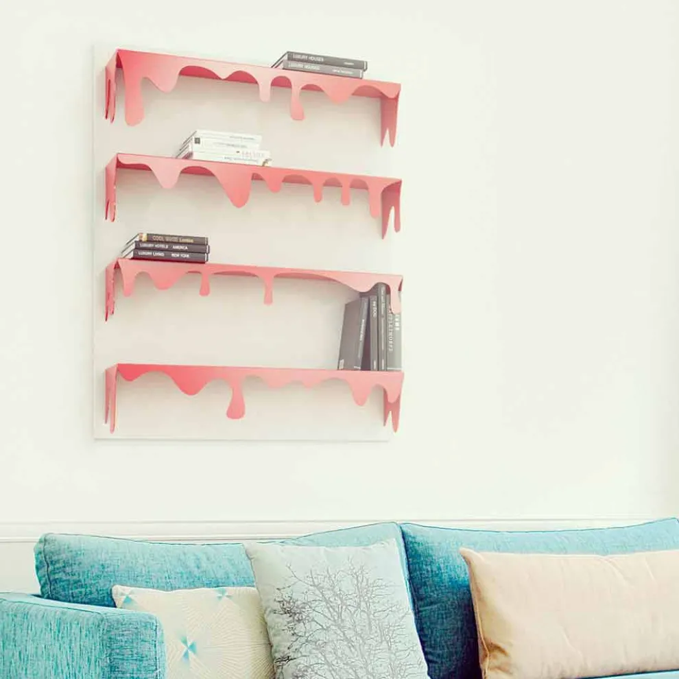 Modilierbare moderne Design Bücherregal Kolata mit 4 Regale Mabele Made in Italy