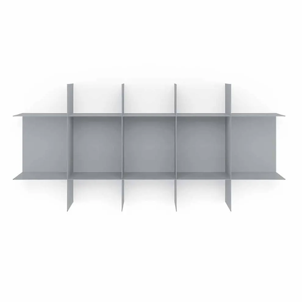 Modulares Design Wand Bücherregal aus hochwertigem Metall - Roger