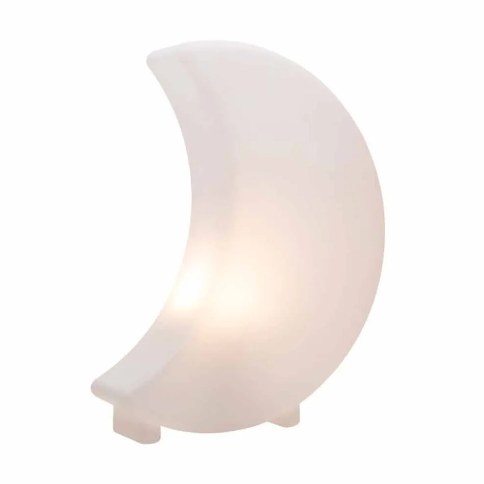 Mondförmige Stehlampe Modernes Design aus Polyethylen - Lunastar