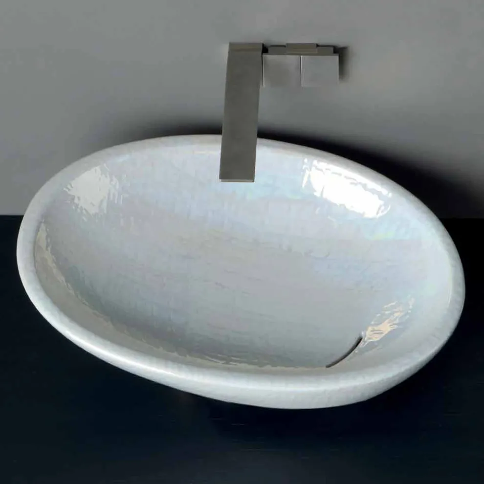 Mother-of-pea mrl Aufsatzwaschtischmodernes Design made in Italy Glossy