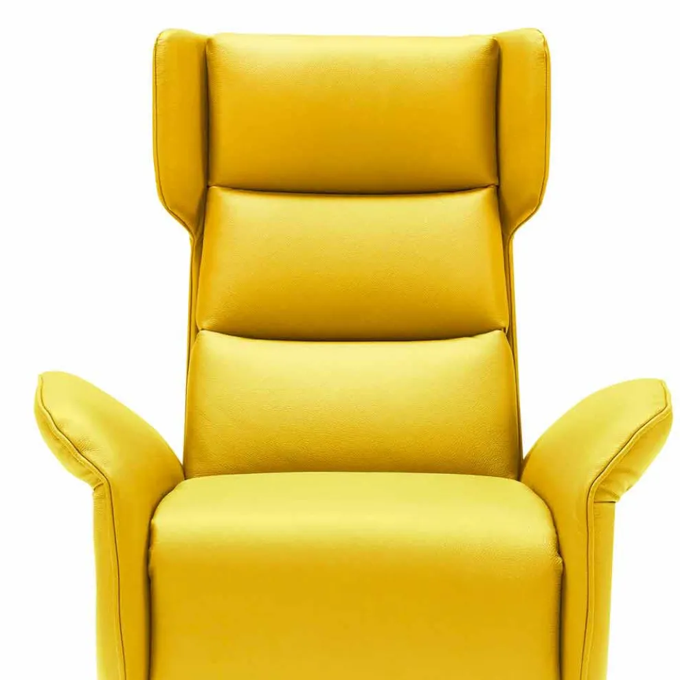 Motorisierter Relax-Drehsessel aus Stoff/Leder/Kunstleder 2 Motoren Bao