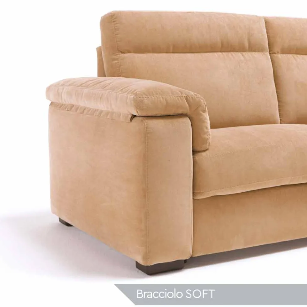 Motorisiertes Zweisitzer-Sofa 1 elektrischer Sitz Lilia, made in Italy
