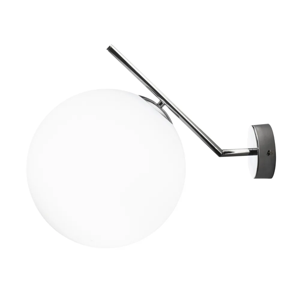 Mundgeblasene Wandleuchte aus venezianischem Glas - Schnee