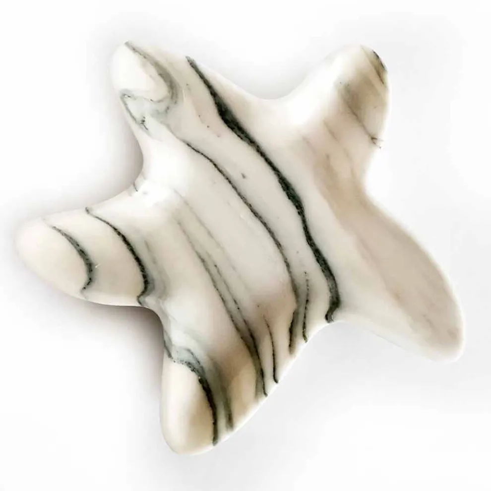 Moderne Marmortasse in Form eines Seesterns Made in Italy - Ticcio