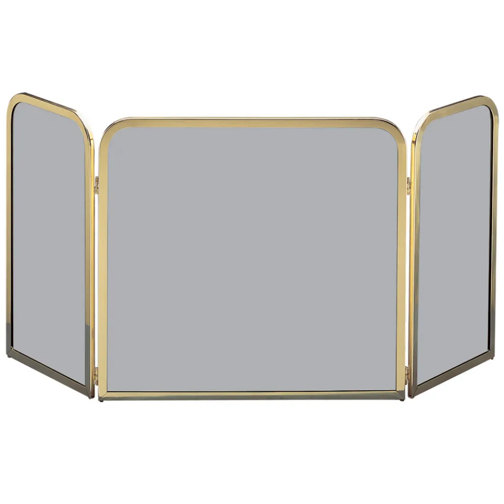 Messing-Funkenfänger mit geräuchertem gehärtetem Kristall, hergestellt in Italien – Orango