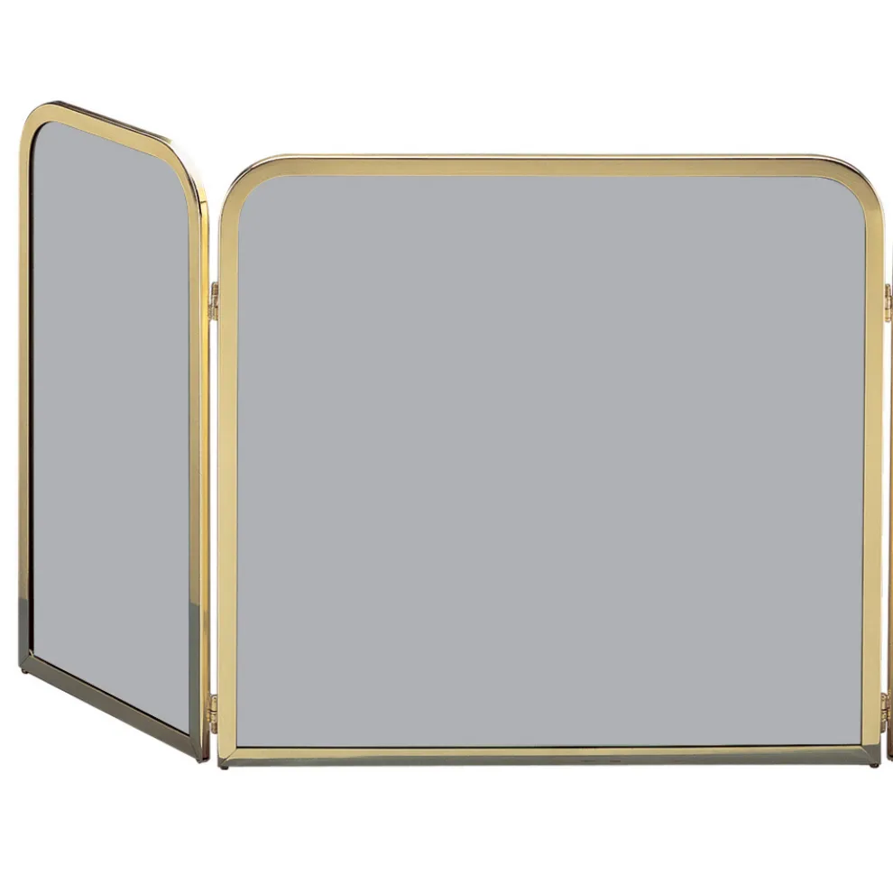 Messing-Funkenfänger mit geräuchertem gehärtetem Kristall, hergestellt in Italien – Orango