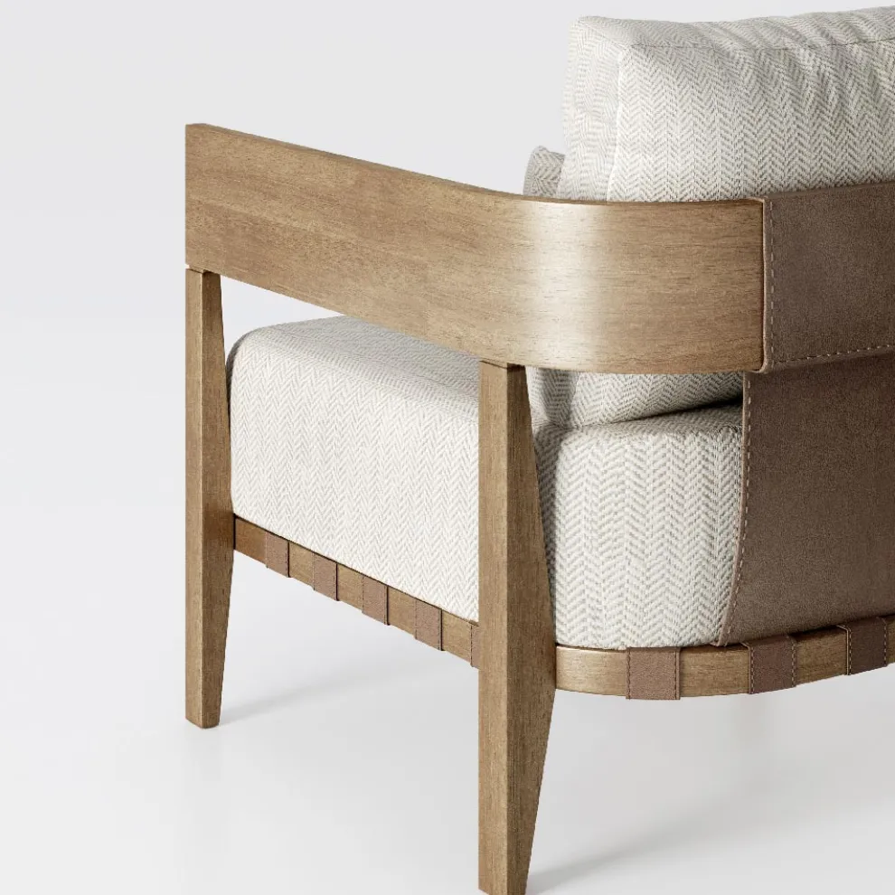 Gartenstuhl mit Teakholzrahmen Made in Italy - Briga