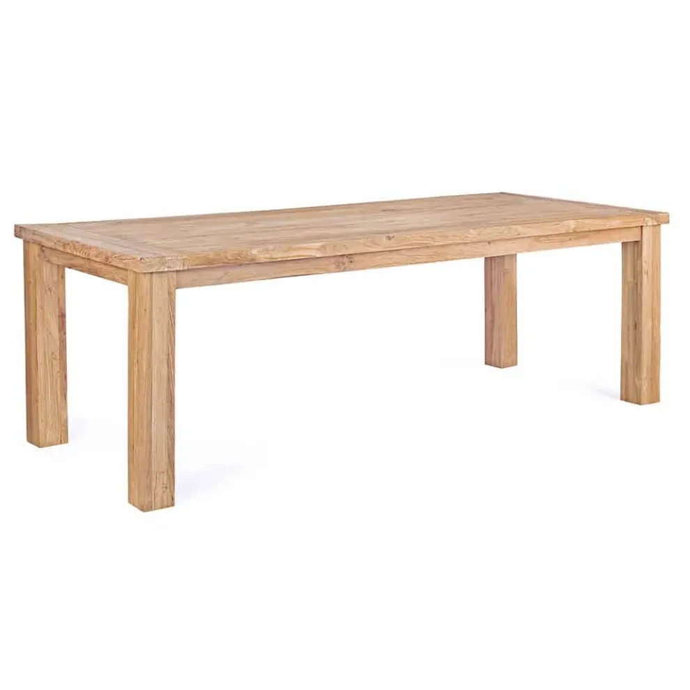 Gartentisch in Design Teakholz, 8 Homemotion Sitze - Hunter