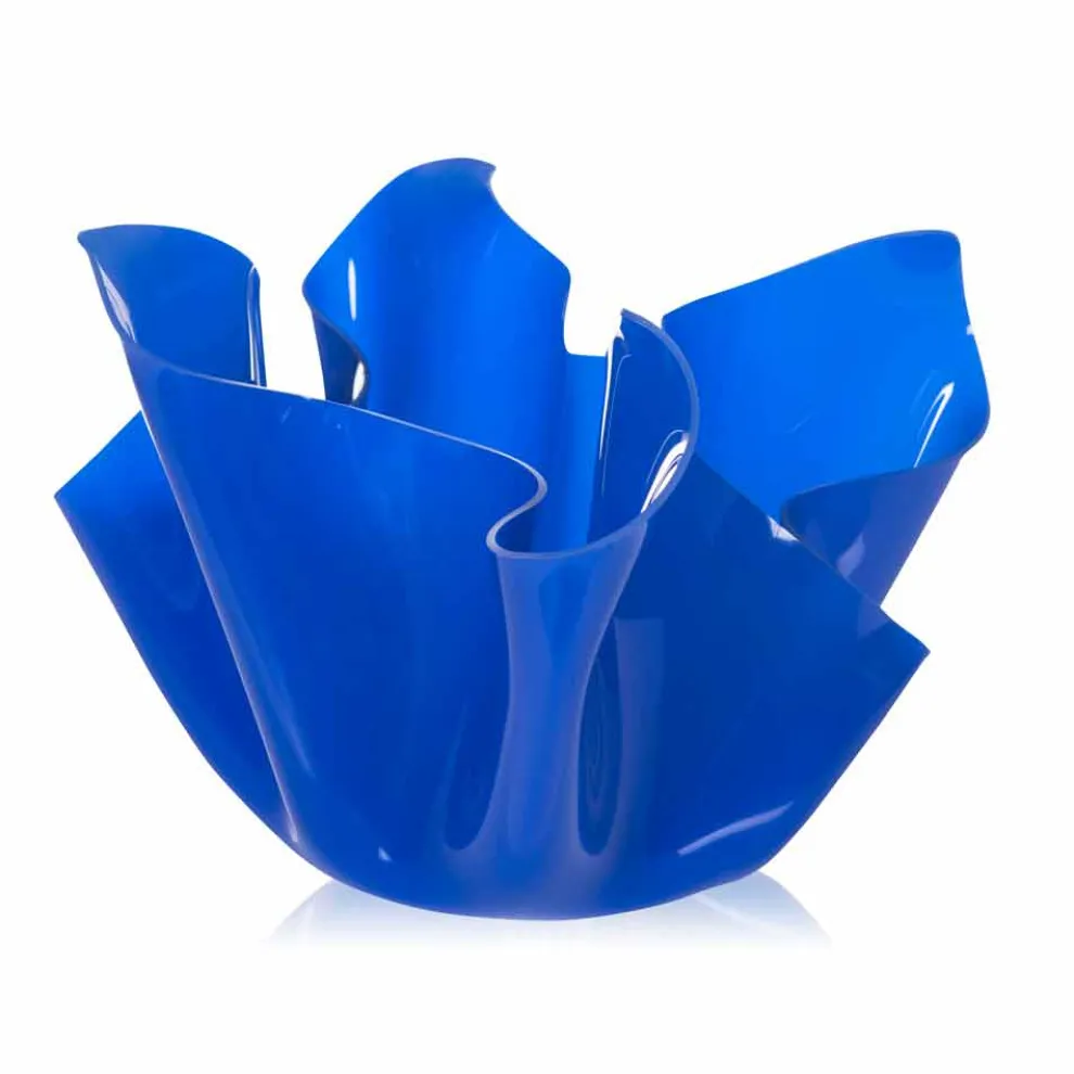 Mehrzweck-Topf für den Außenbereich / Innenbereich Pina blau, modernes Design, hergestellt in Italien