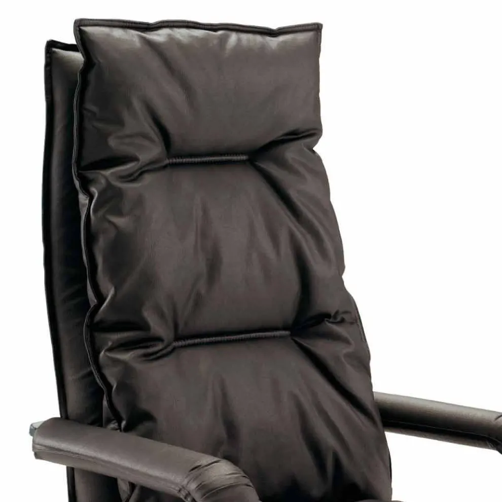 Design directional Bürosessel aus Kunstleder in Italien hergestellt Gemma