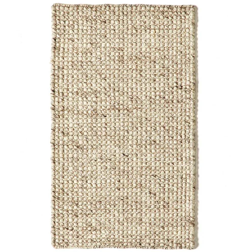 Moderner handgewebter Wohnzimmerteppich aus Wolle und Baumwolle - Wrack