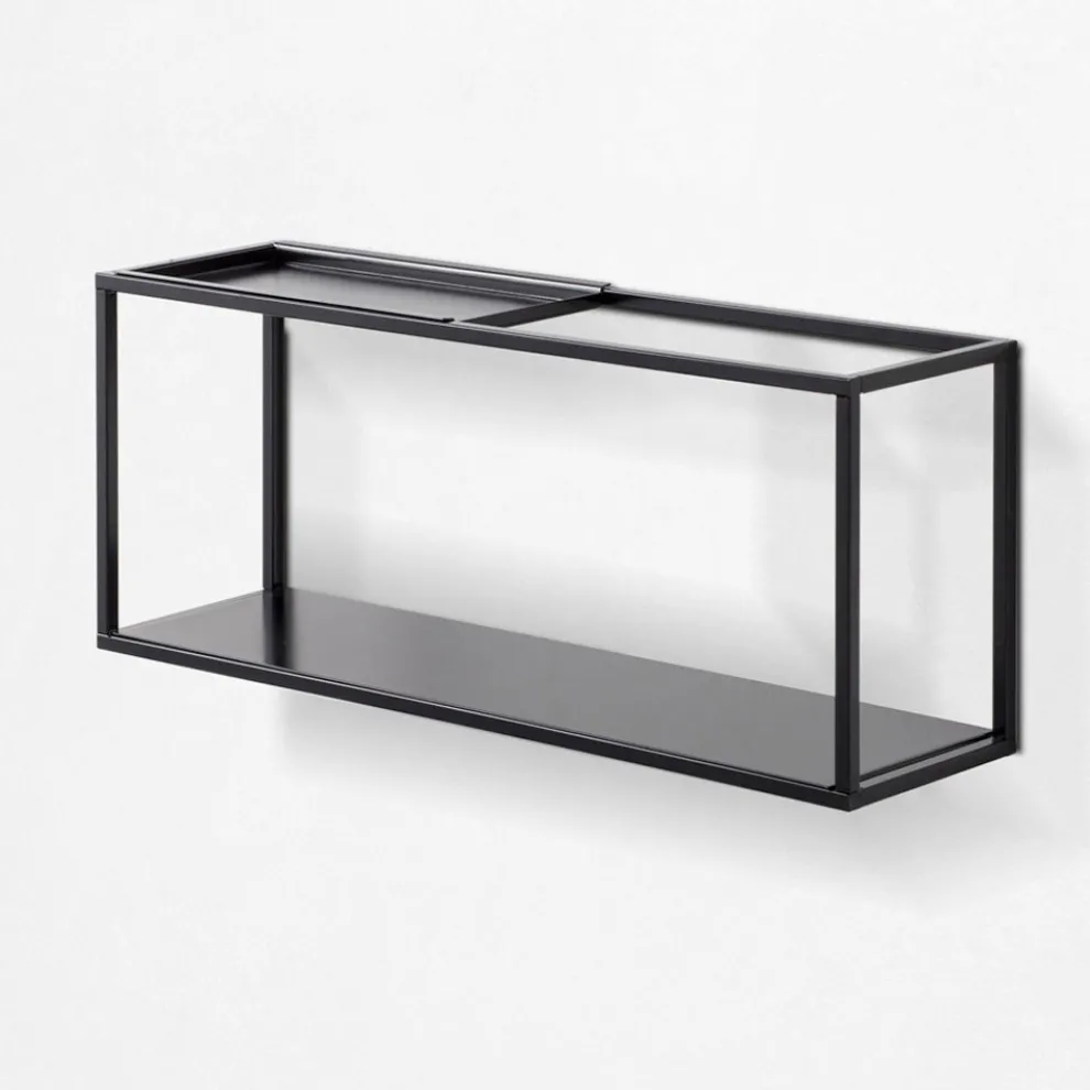 Regal mit verschiebbarem Objekthalter aus Metall - Eve