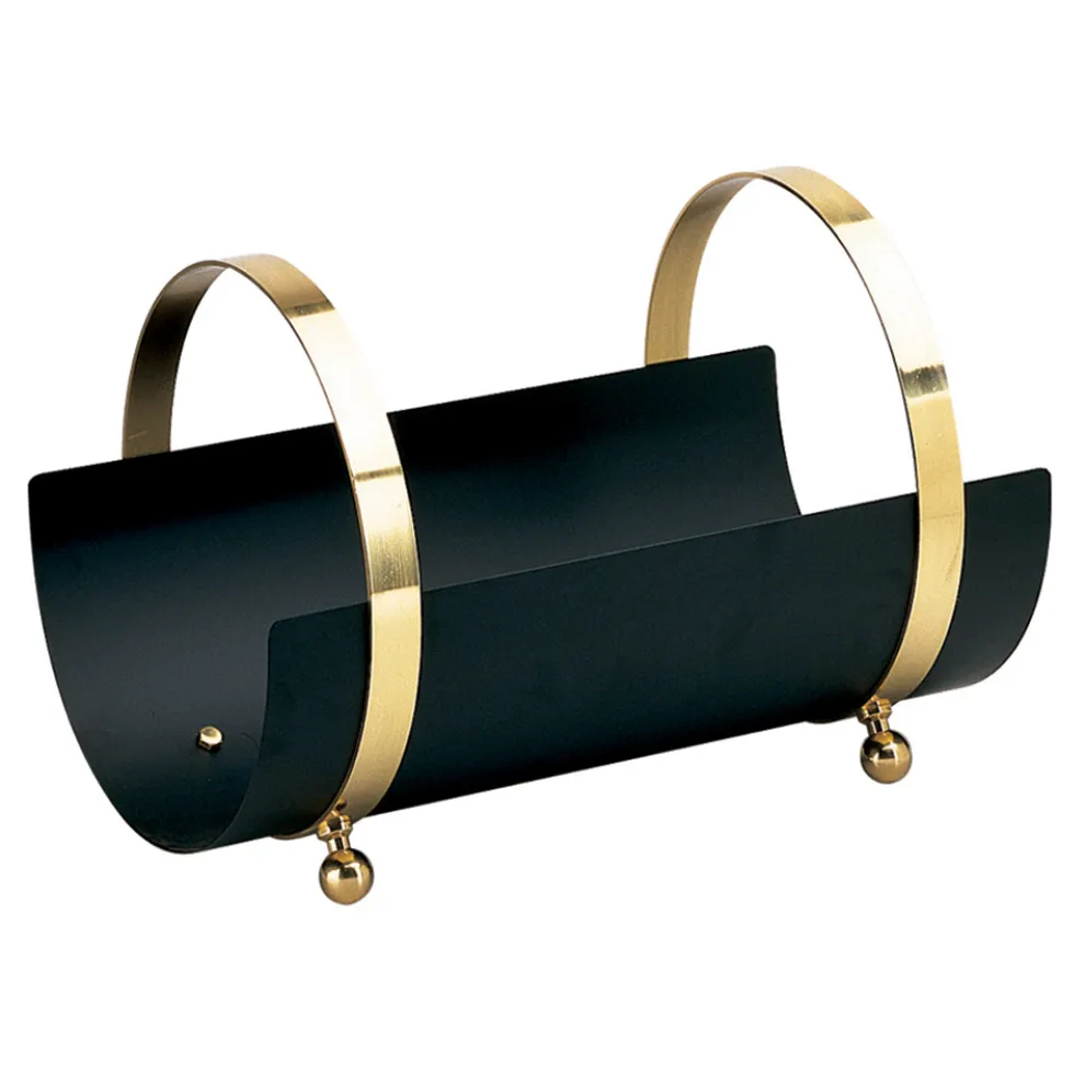 Messing-Holzhalter mit 4 Füßen, hergestellt in Italien – Leone