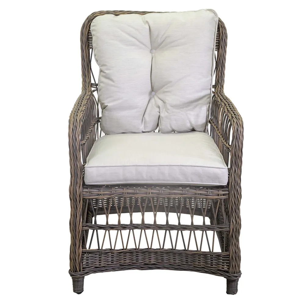 Gartenstuhl mit Aluminiumgestell und Polyrattan-Bespannung - Puntina