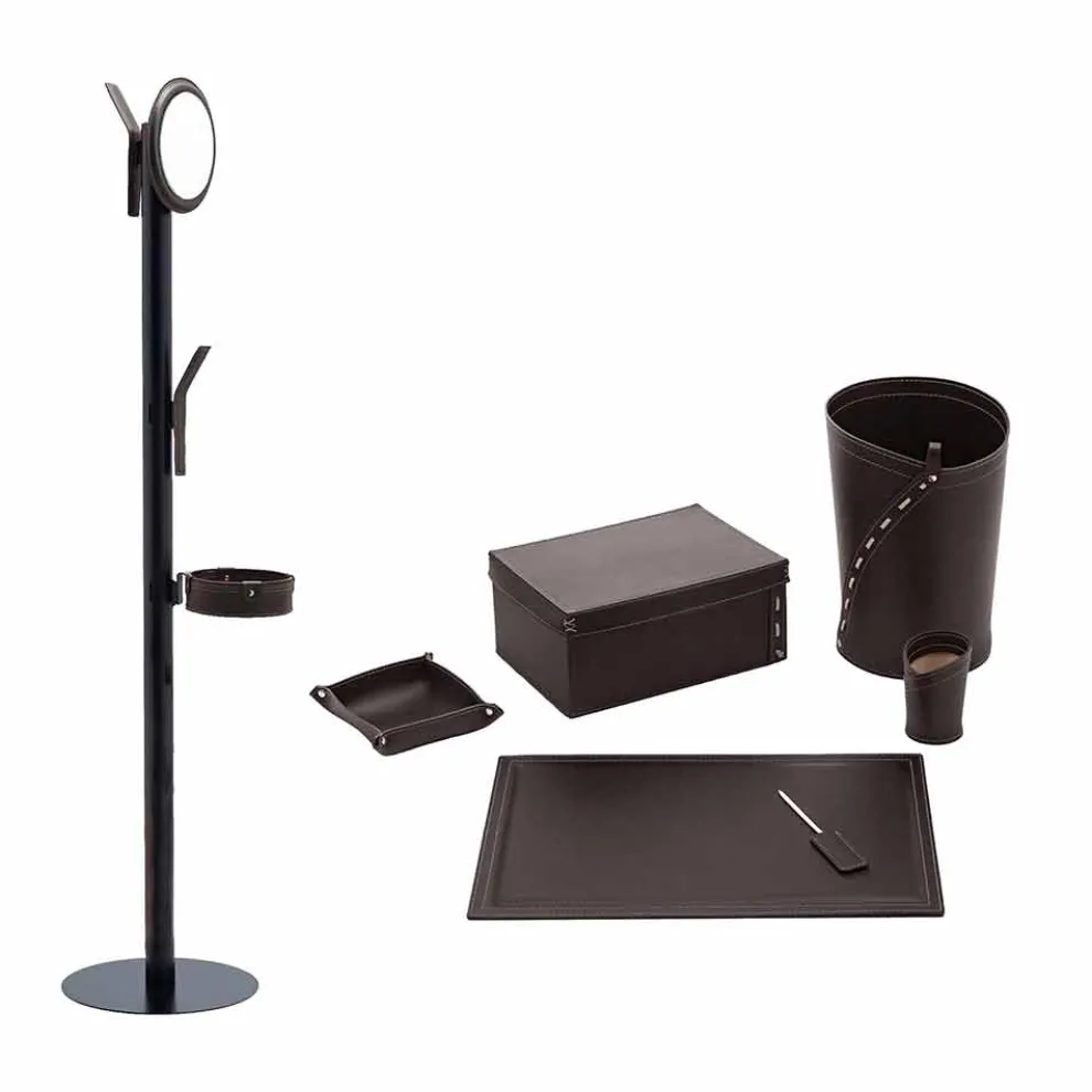 Büroartikel Kleiderbügel, Schreibtischunterlage, Papierkorb, Halter - Andrea