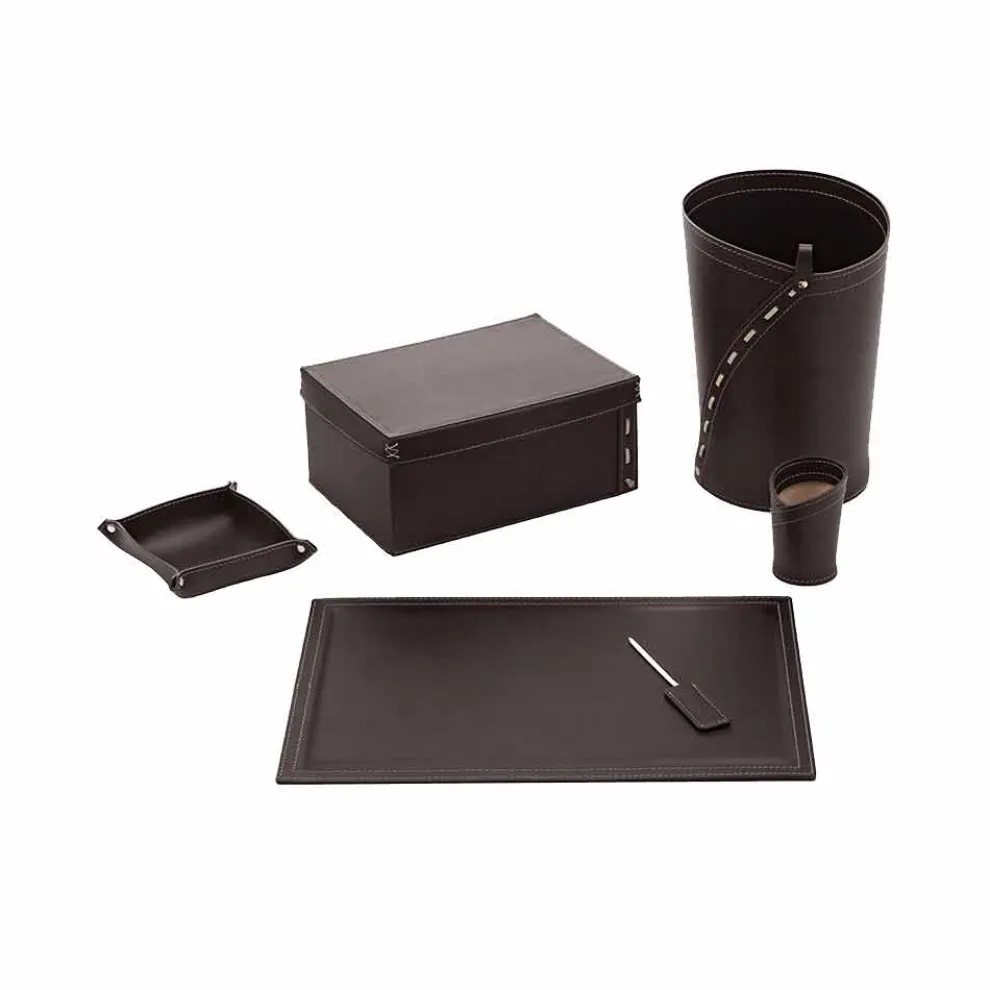 Büroartikel Kleiderbügel, Schreibtischunterlage, Papierkorb, Halter - Andrea