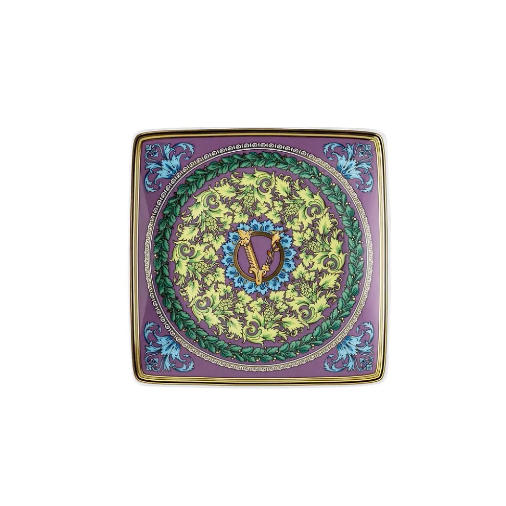 Rosenthal Versace Barocco Mosaic 6 flache, quadratische Porzellanschalen - Mosaik