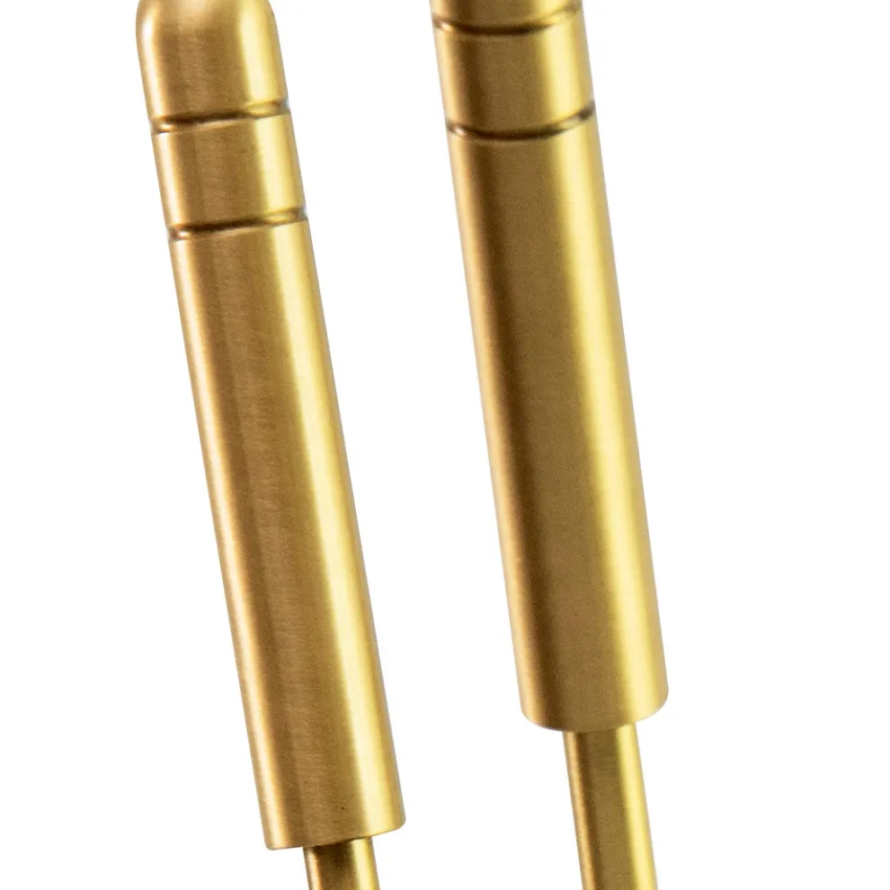 Kaminbesteckhalter aus Messing, 4-teilig, hergestellt in Italien – Giraffe