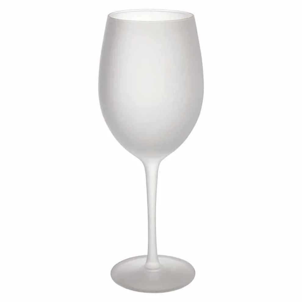 Farbige Weingläser aus Milchglas mit Eiseffekt, 12 Stück - Herbst