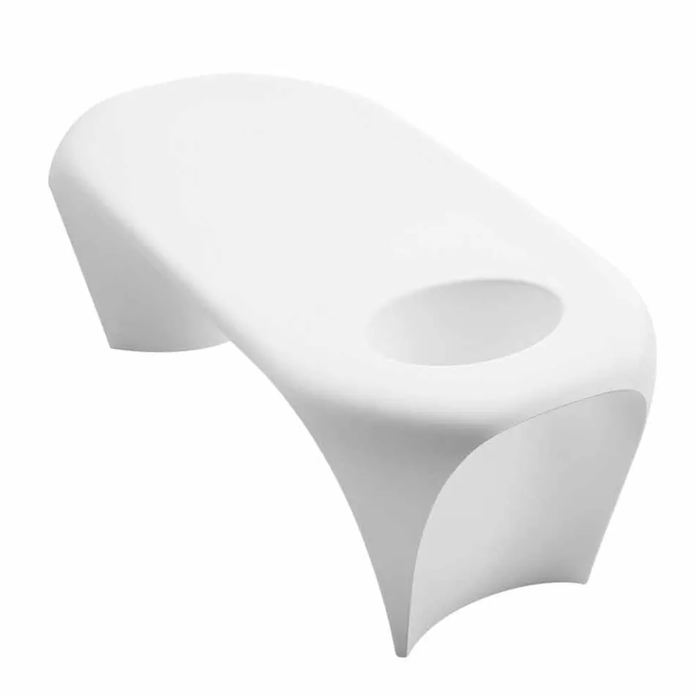 Heller Couchtisch mit Sektflasche, Outdoor- oder Indoor-Design - Lily von Myyour