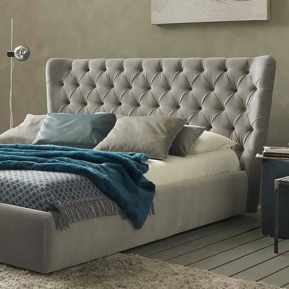 Doppelbett mit Bettcontainer, zeitgemäßes Design Selene Bolzan