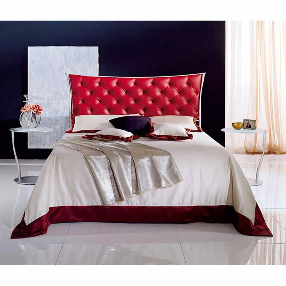 Idra Capitonnè Doppelbett aus Schmiedeeisen in Design