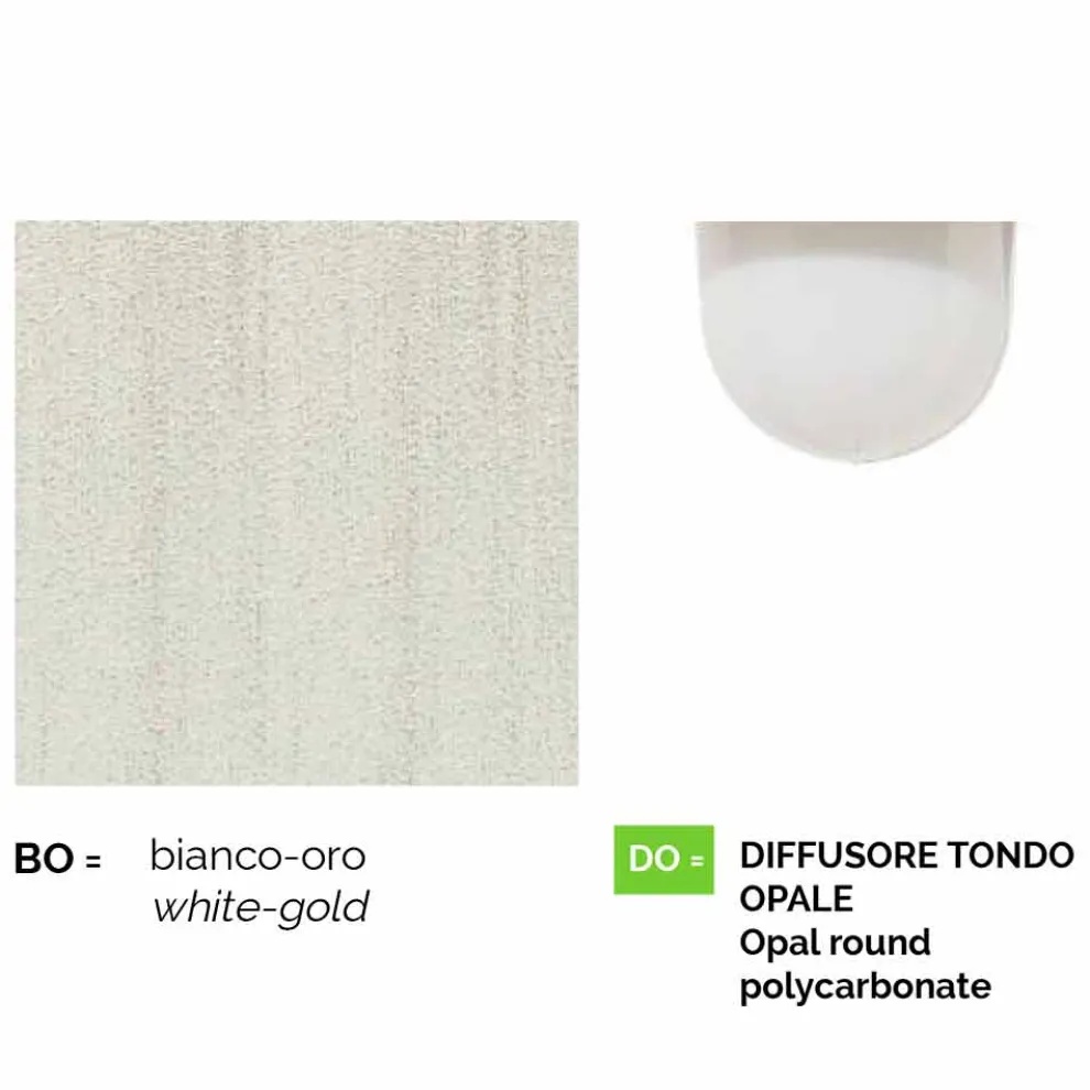 Outdoor Pendelleuchte aus weißem Aluminium, made Italy, Anusca