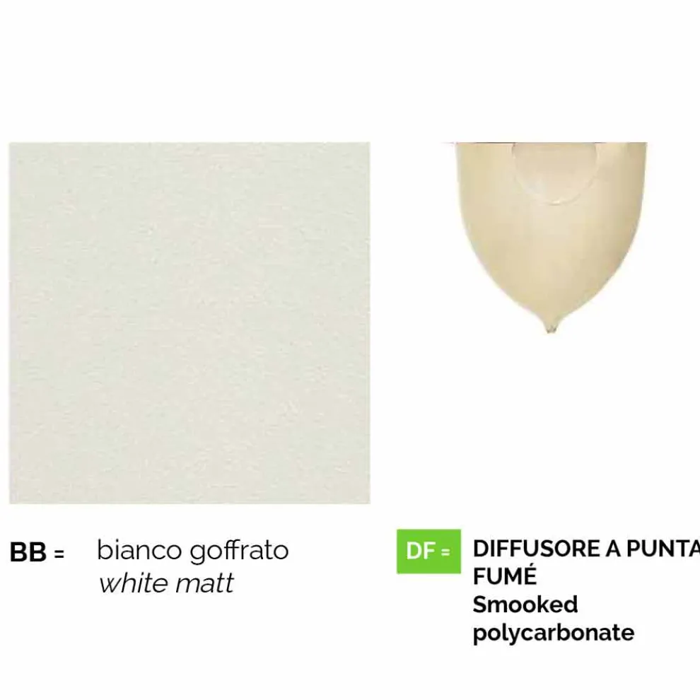 Outdoor Pendelleuchte aus weißem Aluminium, made Italy, Anusca