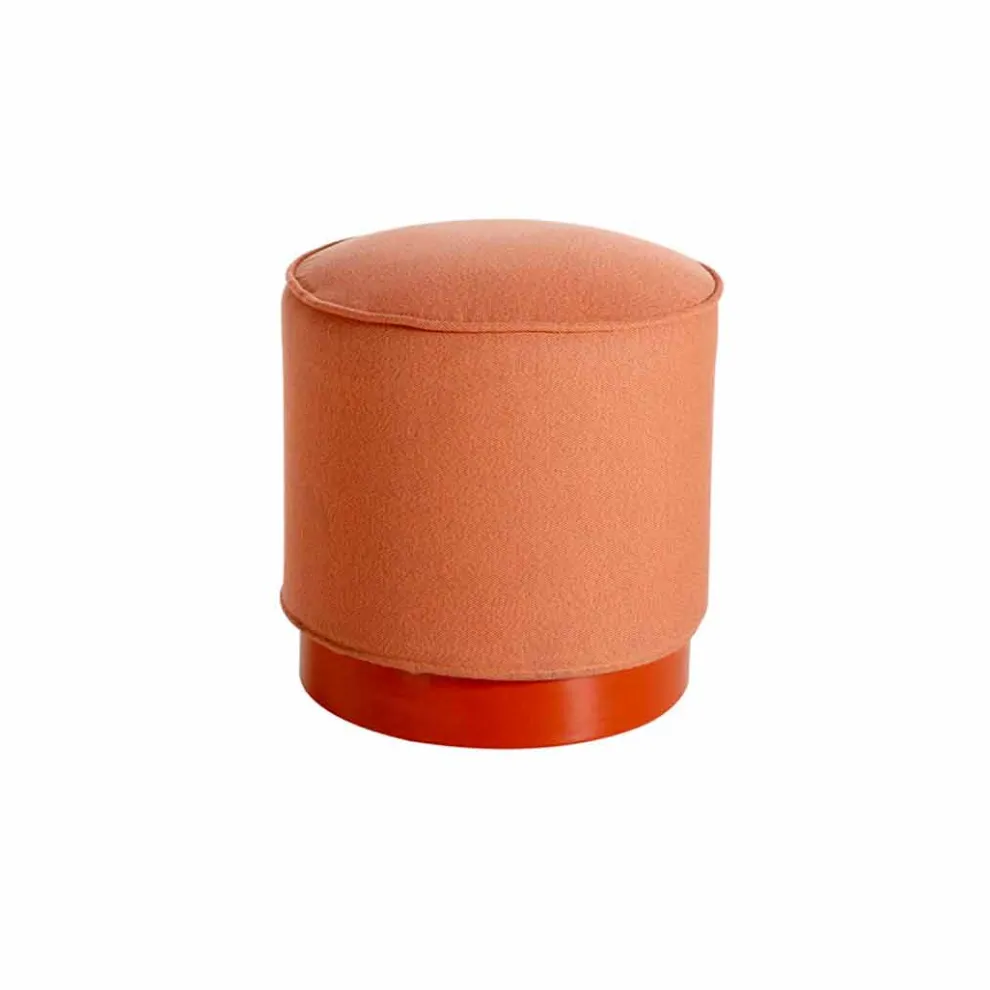 Outdoorpouf, aus Polyethylen und Stoff oder Leder-Mara Slide