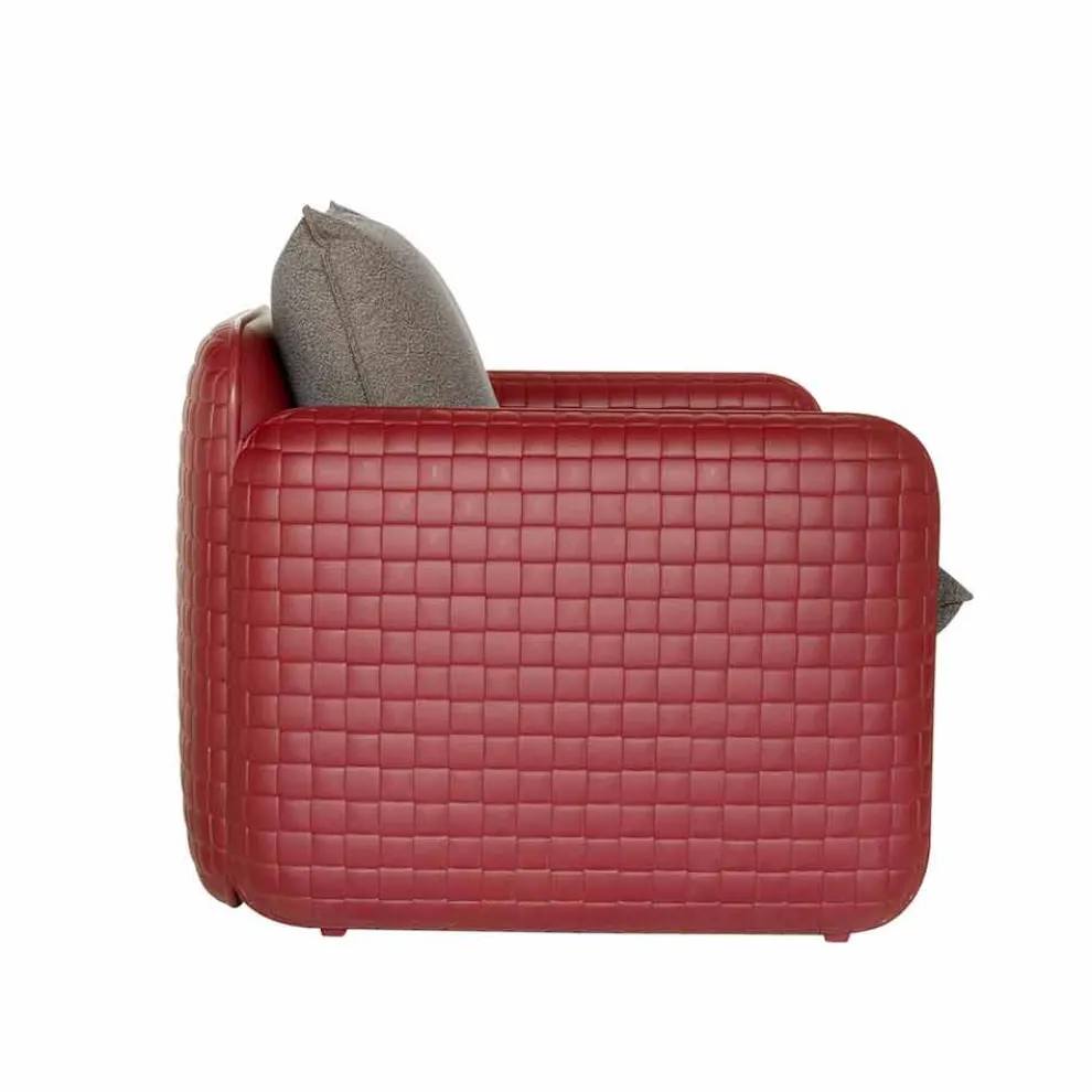 Outdoorsofa Zweisitzer, aus Stoff oder Leder - Mara