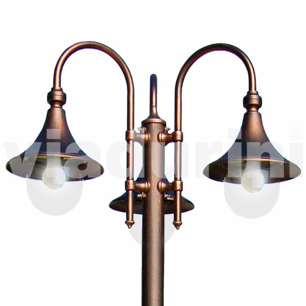 Outdoot Aluminium-Druckguss-Laternenpfahl, hergestellt in Italien, Anusca