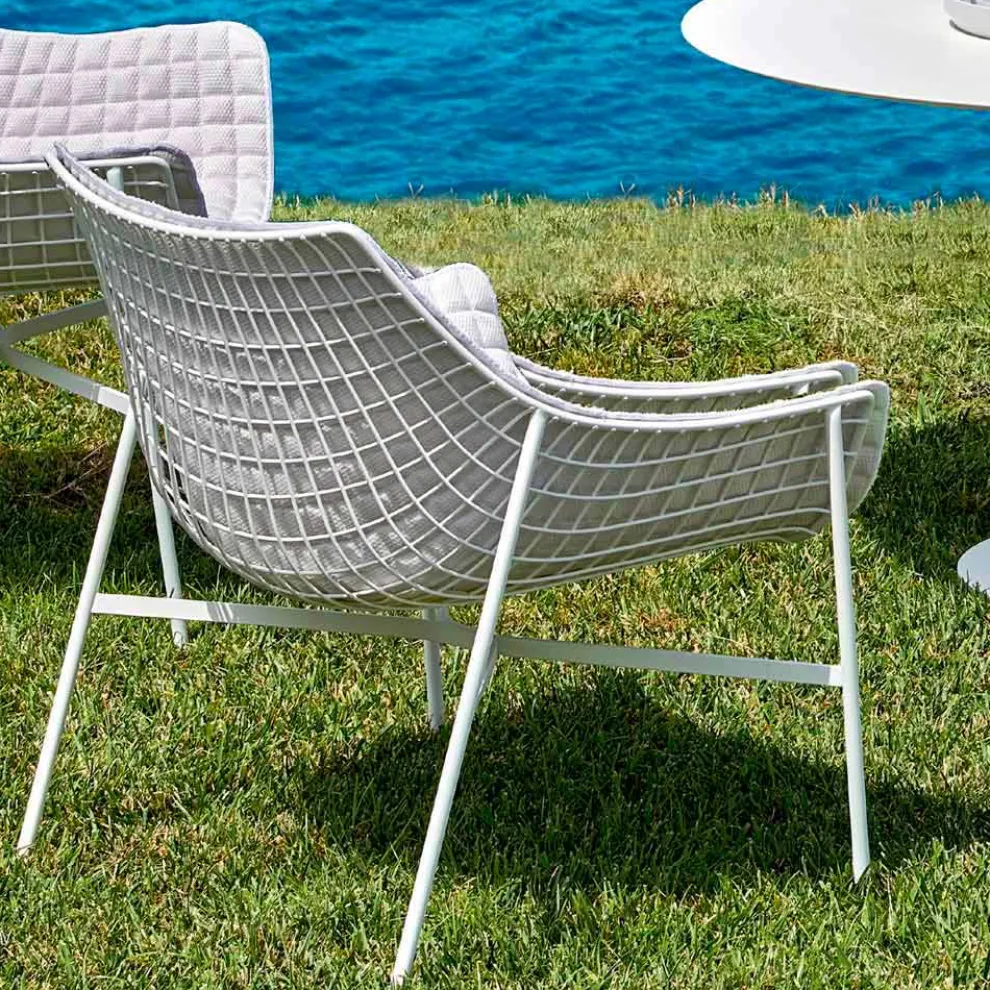 Moderner Gartenlounge aus Stahl Varaschin Summer Set
