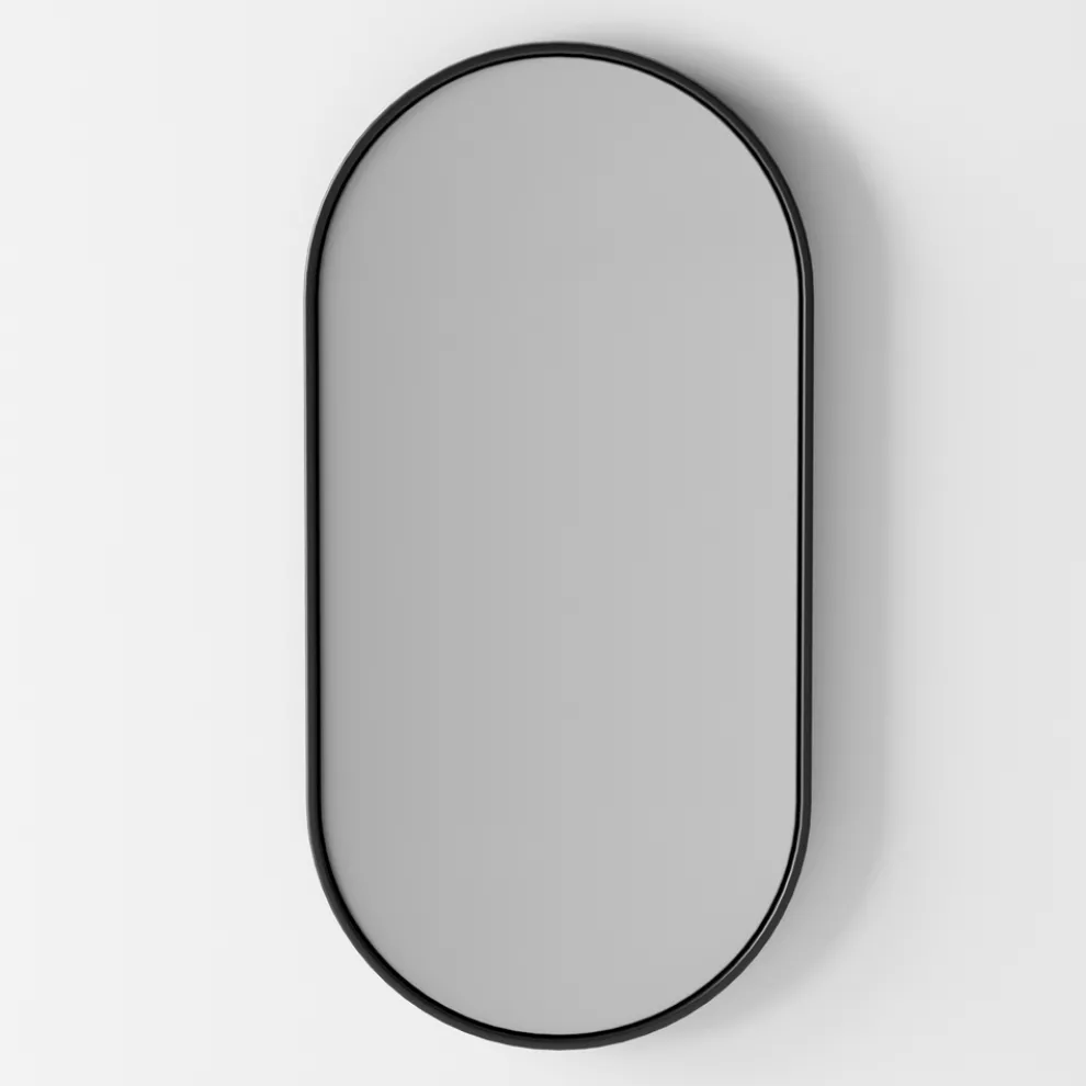 Ovaler Wandspiegel mit Hintergrundbeleuchtung Made in Italy - Riflessi